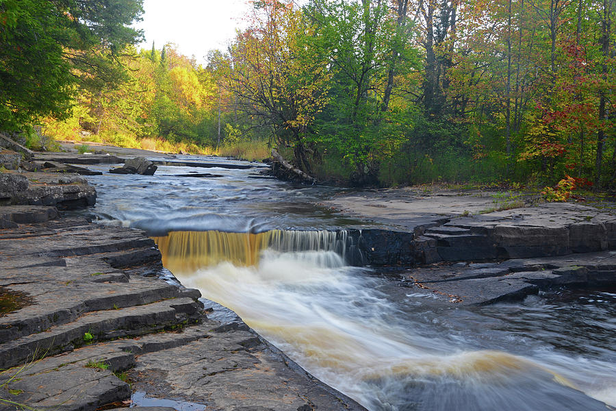 Canyon Falls Creek, Upper Peninsula, Michigan Photograph by Marsha ...