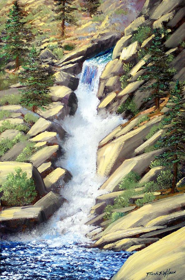Canyon Falls Painting by Frank Wilson