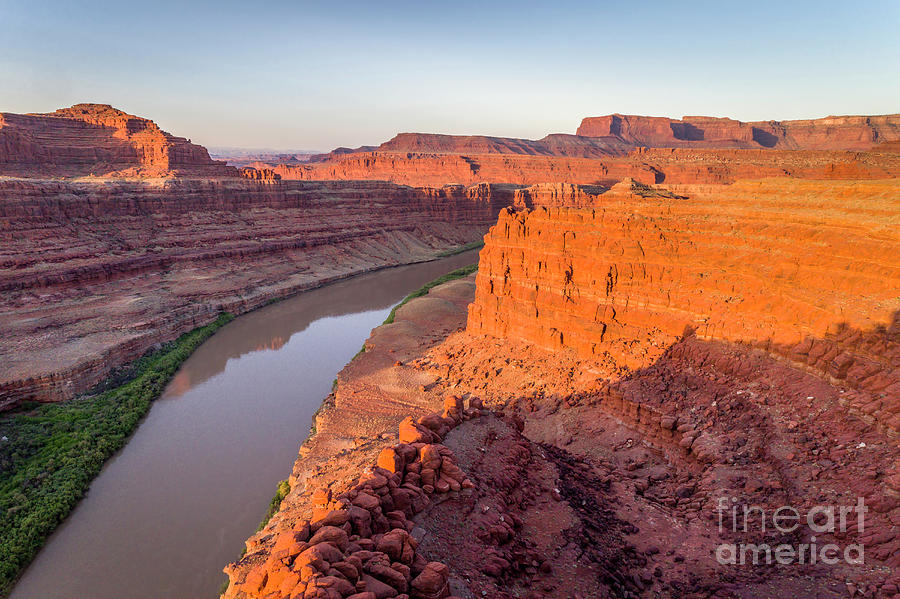 Canyon of Colorado River - sunrise aerial view Photograph by Marek Uliasz