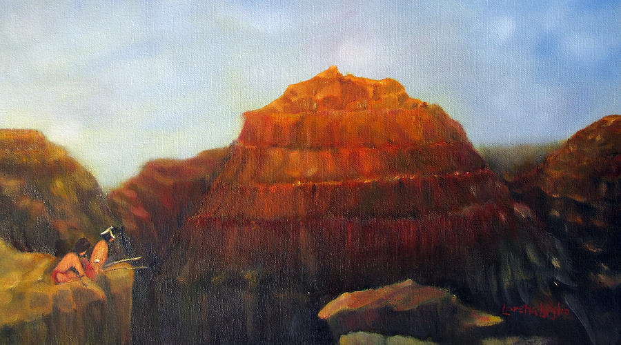 Canyon Overlook II Painting by Loretta Luglio