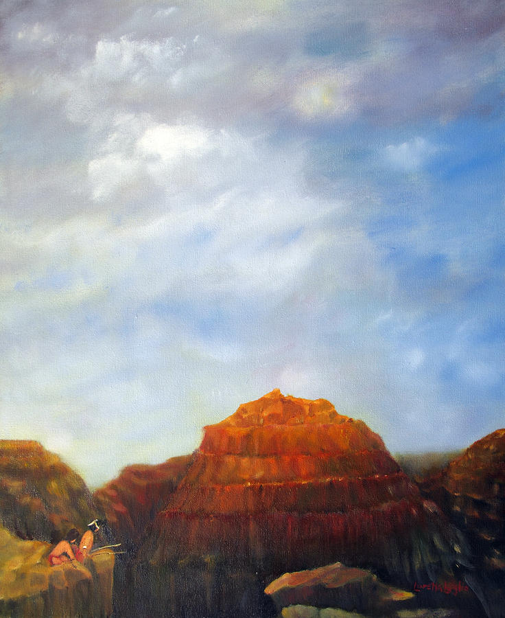 Canyon Overlook Painting by Loretta Luglio