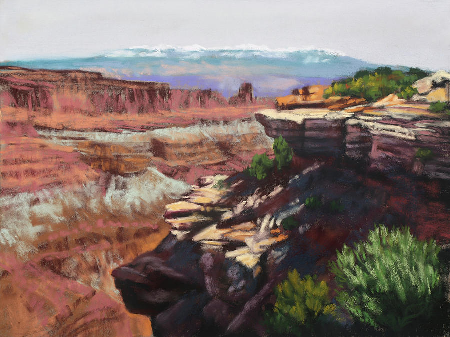Canyon Shadows Painting by Sandi Snead