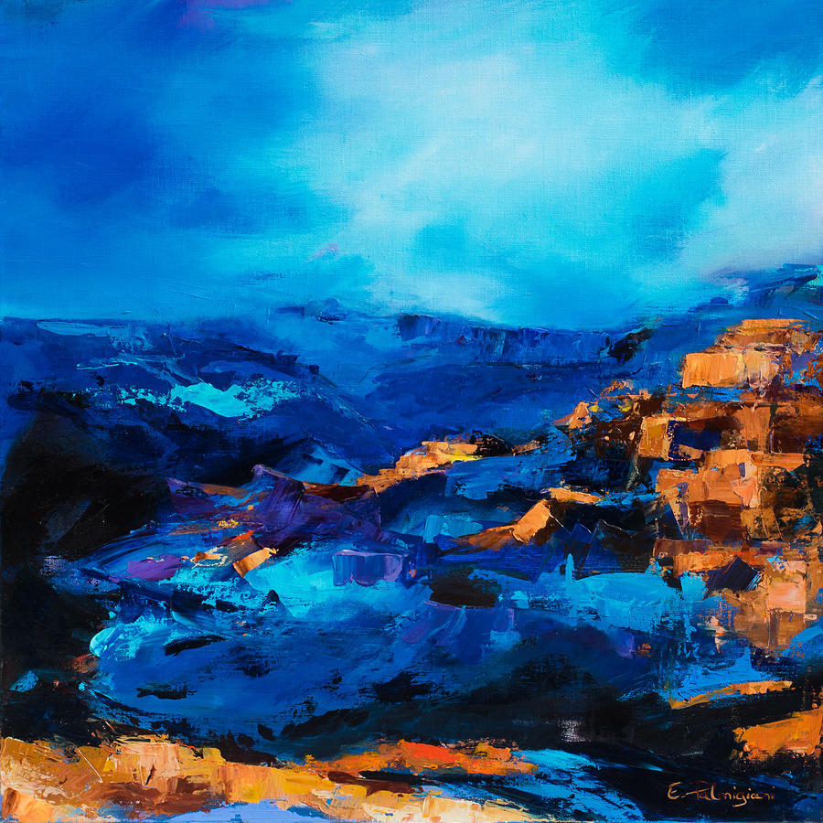Grand Canyon Painting - Canyon Song by Elise Palmigiani