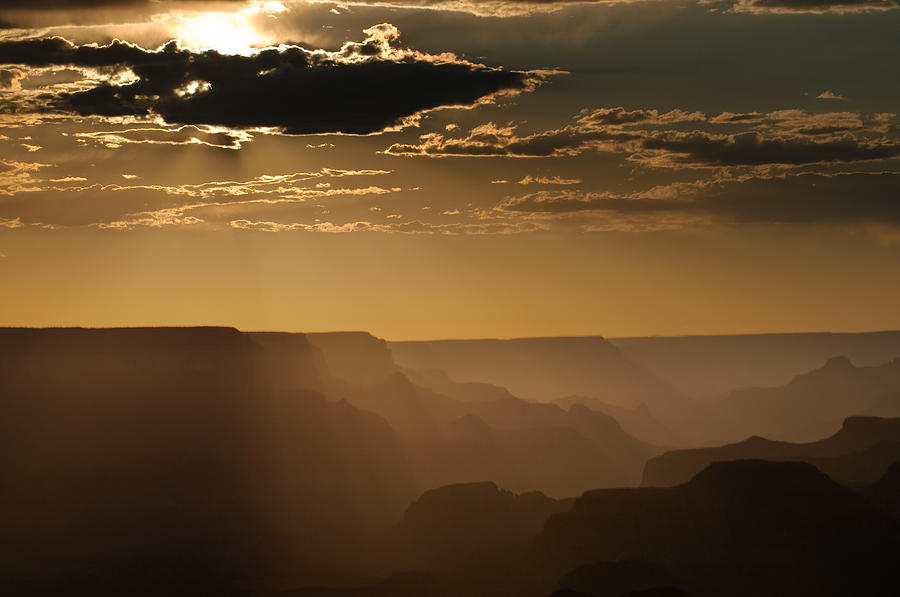 Sunset Photograph - Canyon Strata by Steve Gadomski