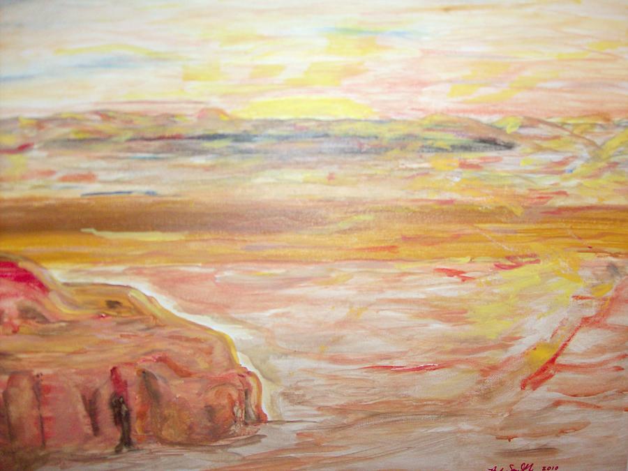 Sunset Painting - Canyon Sunset by Bob Smith