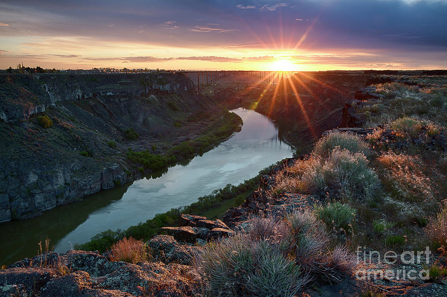Canyon Sunset Photograph by Idaho Scenic Images Linda Lantzy