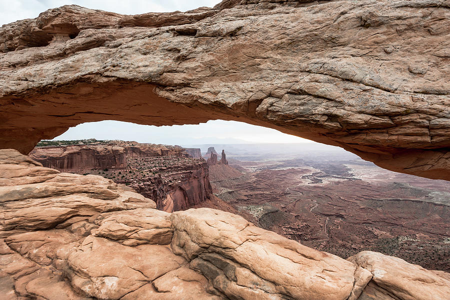 Canyon View At Mesa Arch Photograph by Curtis Cabana