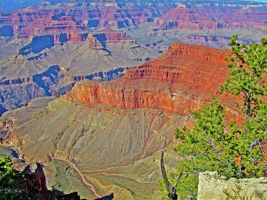 Canyon Views between the Abyss and Monument Creek Vista in Grand Canyon National Park-Arizona  Photograph by Ruth Hager