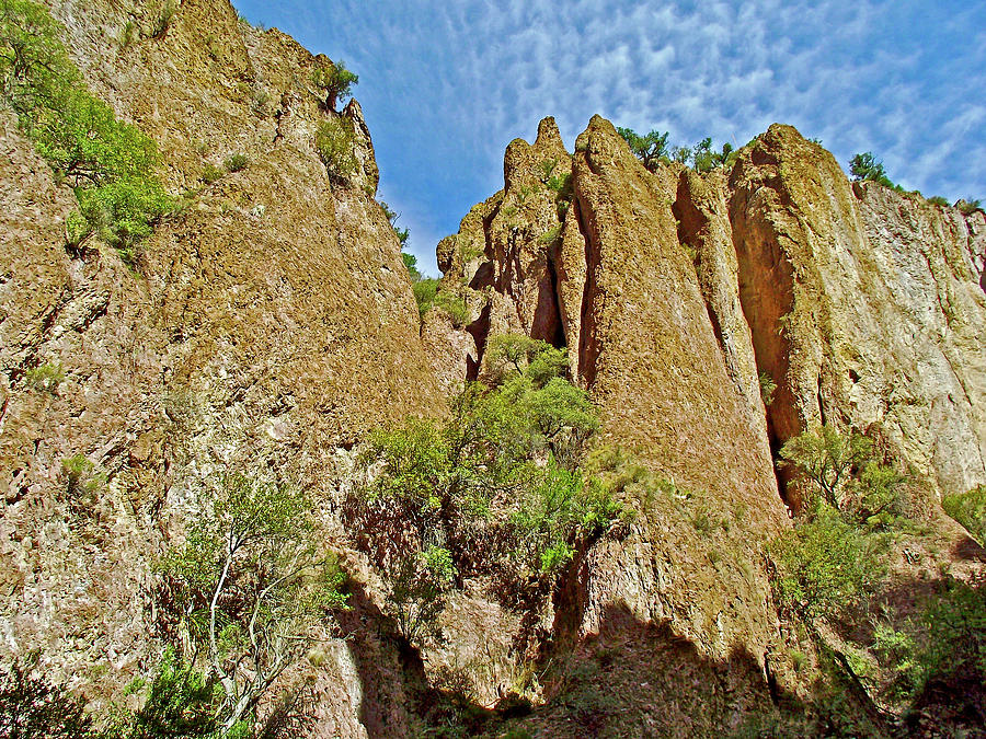 Canyon Walls Beyond the Narrows on Whitewater Catwalk National Recreation Trail-New Mexico Photograph by Ruth Hager