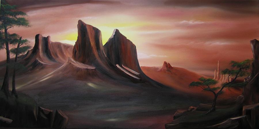 Canyonland Utah Painting by John Johnson