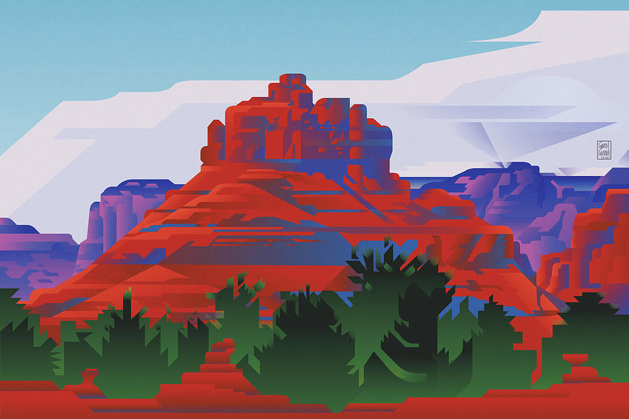 Canyonlands Bell Rock Sedona Digital Art