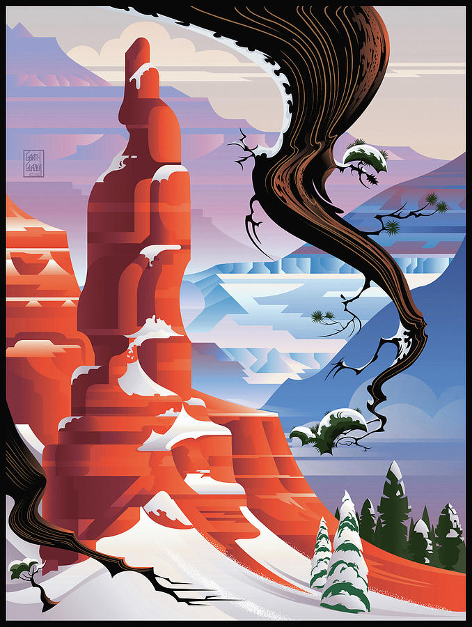 Bryce Canyon Christmas  Digital Art by Garth Glazier