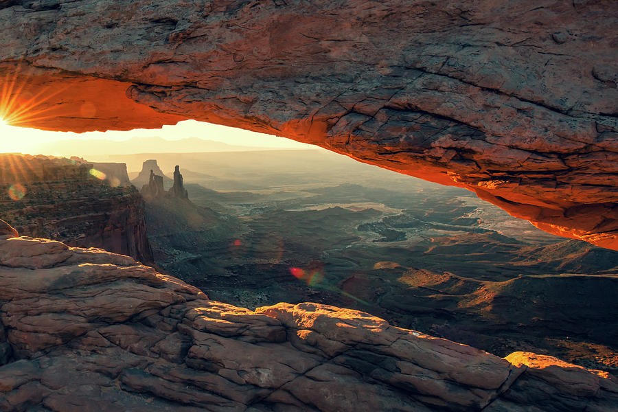 Nature Photograph - Canyonlands Morning Landscape - Mesa Arch by Gregory Ballos