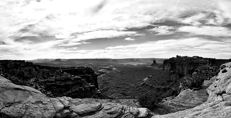 Canyonlands National Park Utah Pan 06 BW Photograph by Thomas Woolworth
