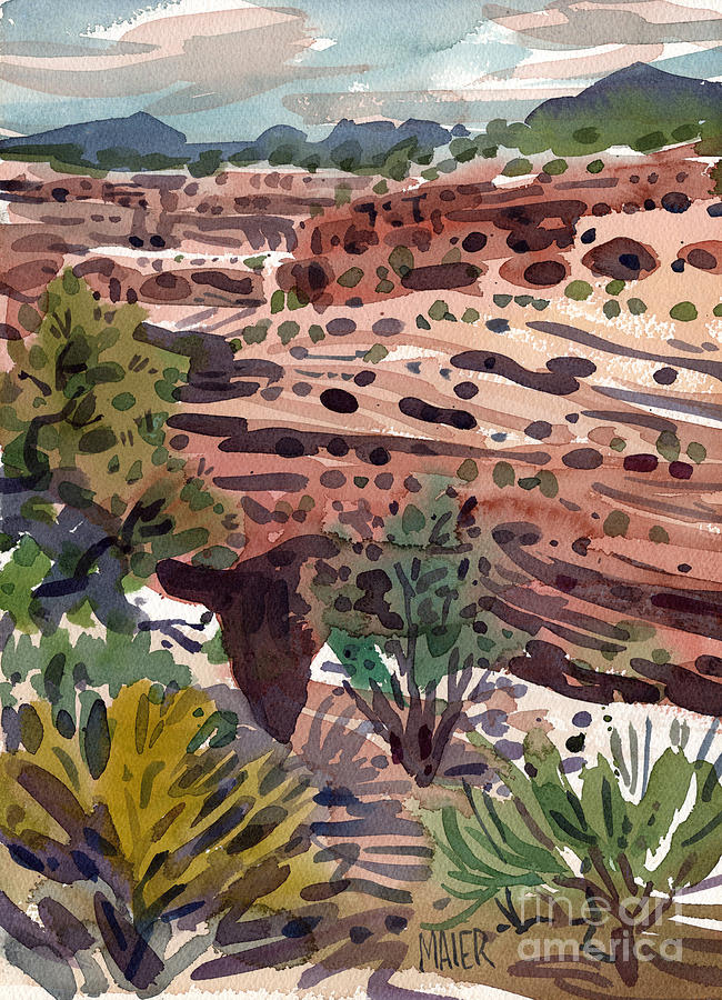 Canyon De Chelly Painting - Canyons Edge by Donald Maier