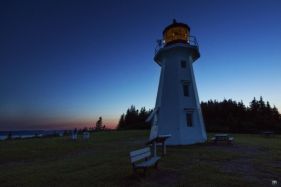 Cap Gaspe Lighthouse at Sunset Photograph by John Meader