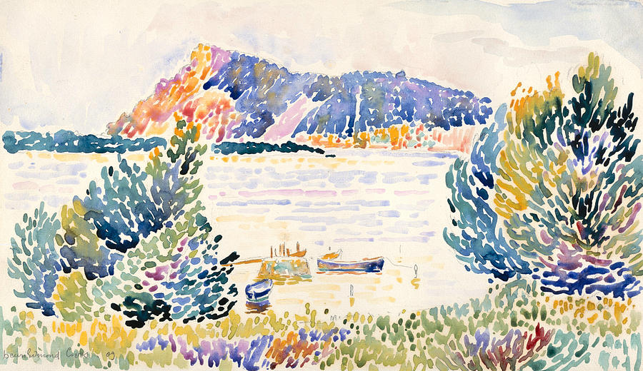 Cap Negre Drawing by Henri-Edmond Cross Cap Negre Drawing by Henri-Edmond Cross