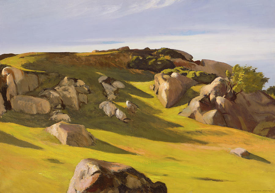 Cape Ann Granite Painting by Edward Hopper