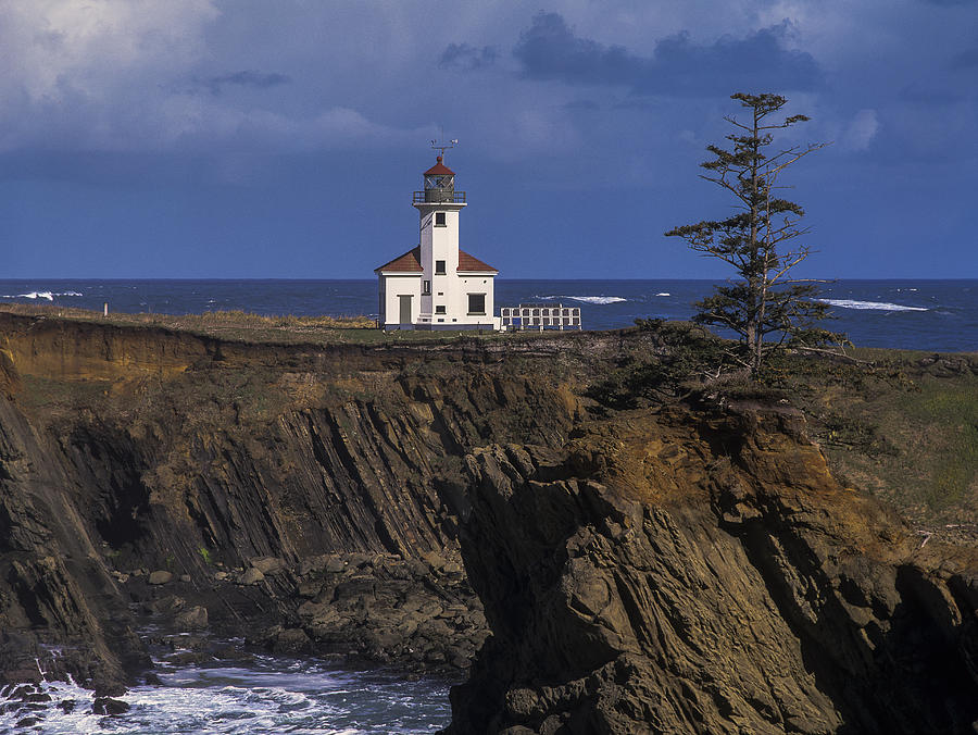 Cape Arago Lighthouse Photograph by Robert Potts