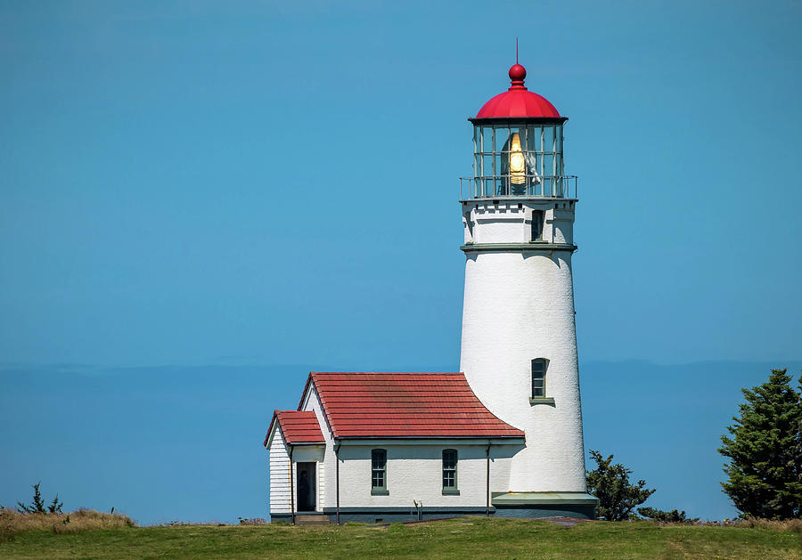 Cape Blanco Lighthouse at Cape Blanco, Oregon Photograph by John Hight