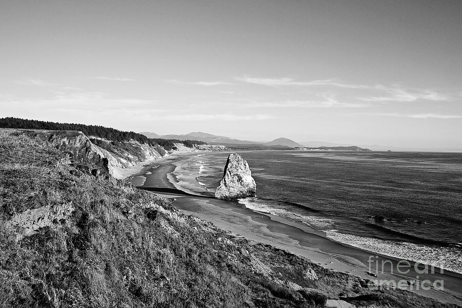 Cape Blanco Oregon - BW Photograph by Scott Pellegrin