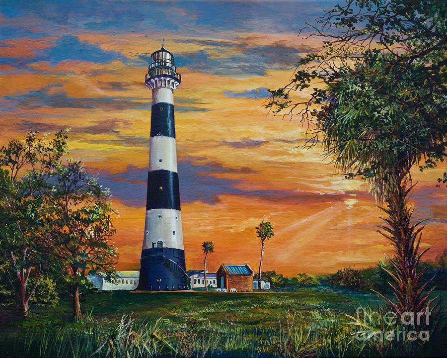 Tree Painting - Cape Canaveral Light by AnnaJo Vahle