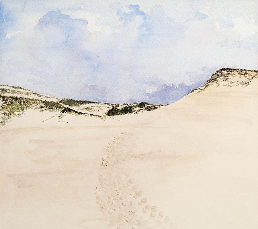 Cape Cod Beach Painting by Virginia McLaren