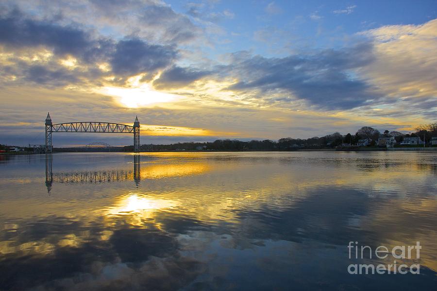 Bridge Photograph - Cape Cod Canal Sunrise by Amazing Jules