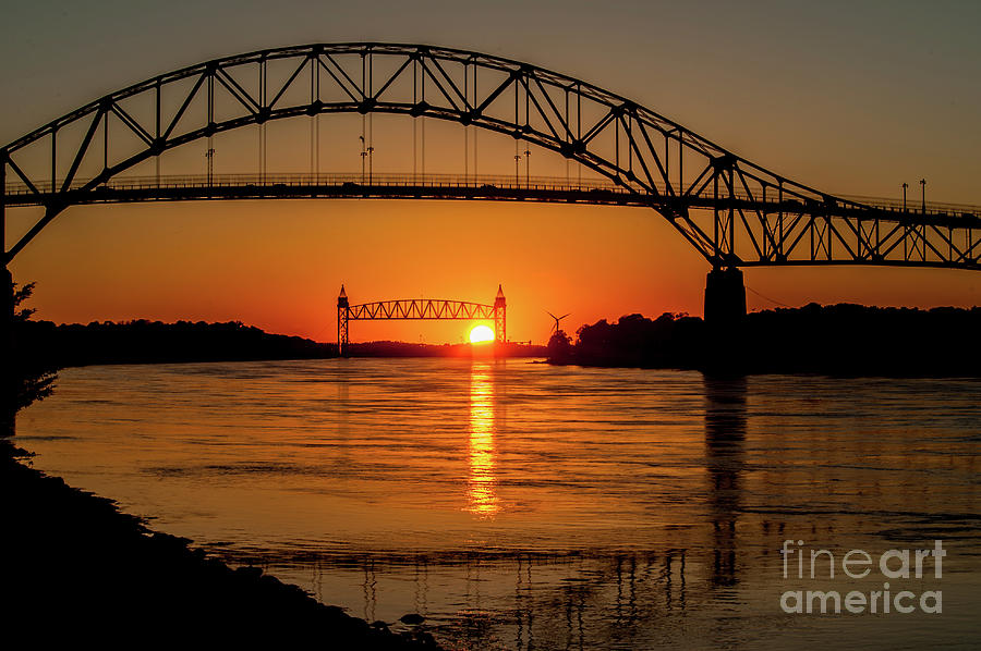 Cape Cod Canal Sunset Photograph by Michael James