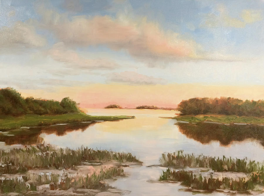 Sunset Painting - Cape Cod Dusky Dreams by Barbara Hageman