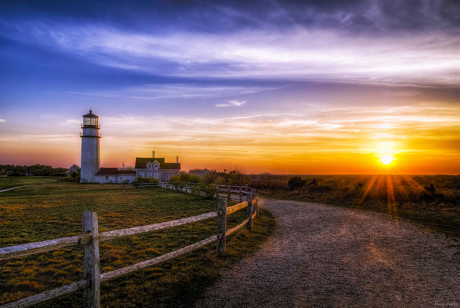 Sunset Photograph - Cape Cod Light by Mark Papke