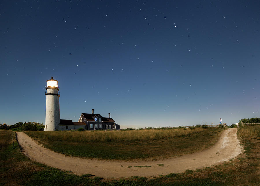 Cape Cod Light Starry Night Photograph by Bill Wakeley