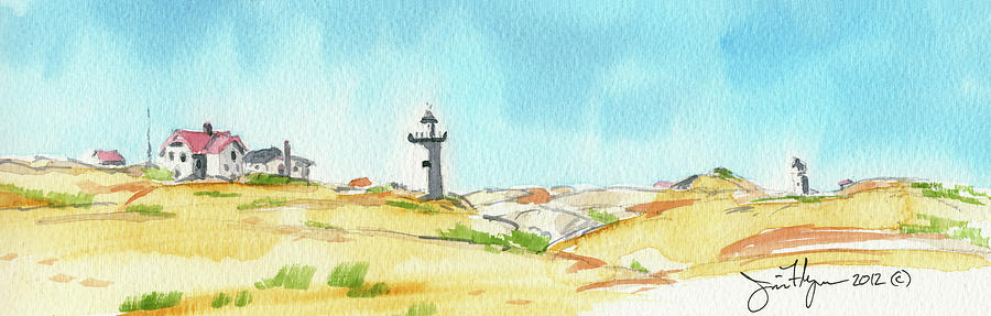 Cape Cod Lighthouse Painting by James Flynn