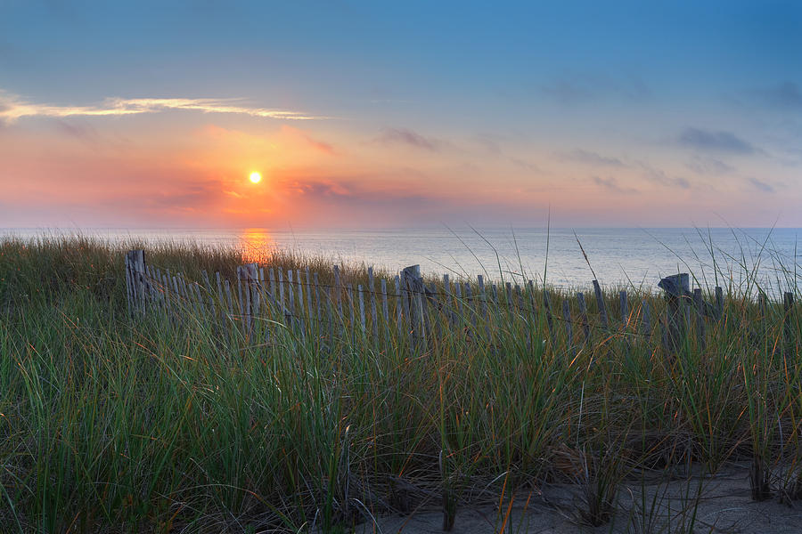 Sunset Photograph - Cape Cod Race Point Sunset Provincetown by Bill Wakeley
