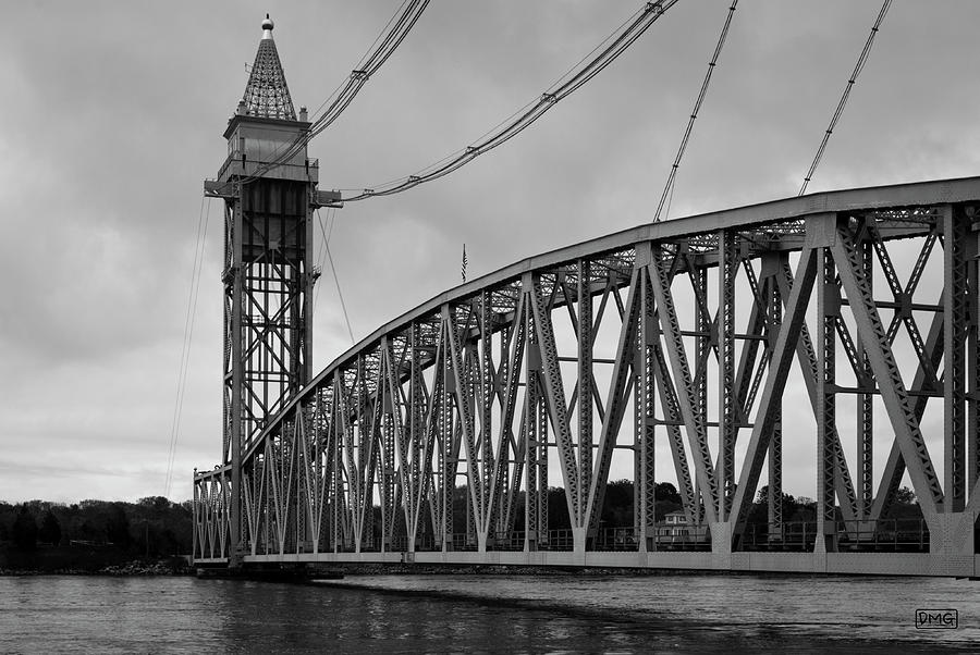 Architecture Photograph - Cape Cod Railroad Bridge I BW by David Gordon