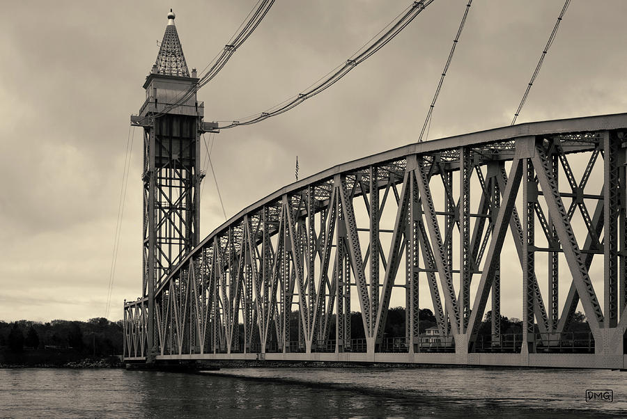 Architecture Photograph - Cape Cod Railroad Bridge I Toned by David Gordon
