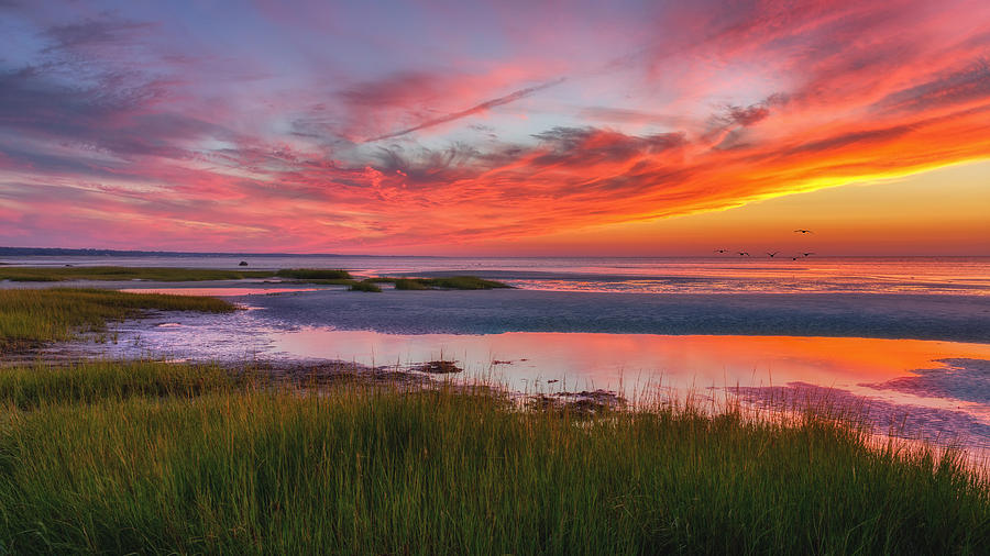 Cape Cod Skaket Beach Sunset Photograph by Bill Wakeley
