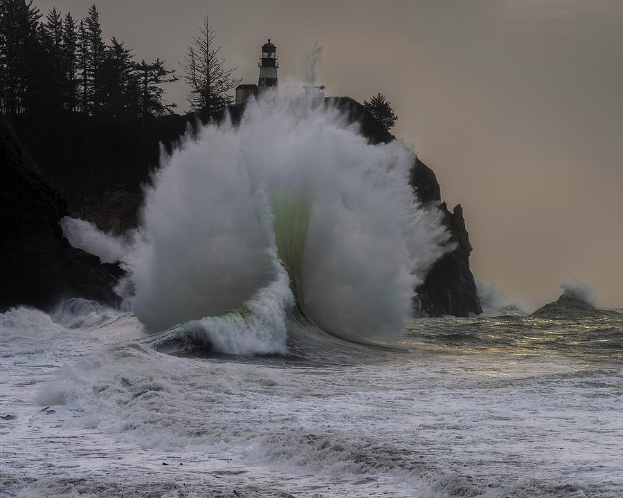 Winter Photograph - Cape Disappointment 10 by Thomas Hall