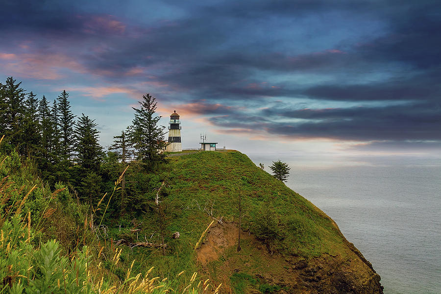 Cape Disappointment after Sunset Photograph by David Gn