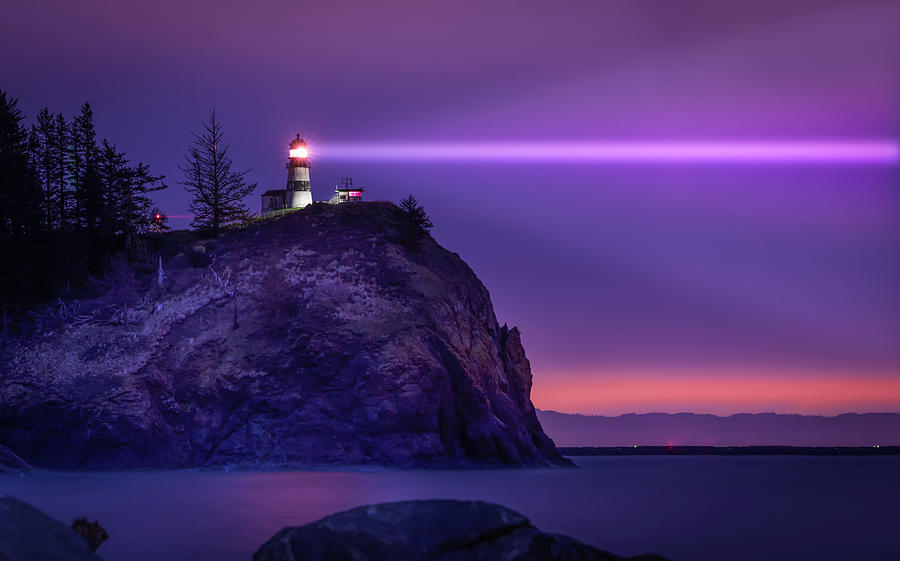 Cape Disappointment Light Photograph by Dave Koch