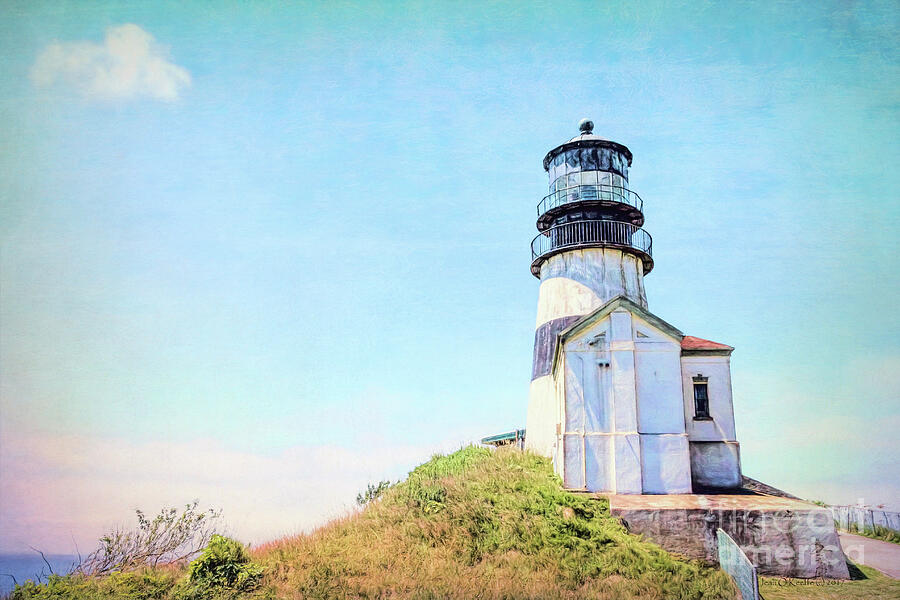 Cape Disappointment Lighthouse Digital Art by Jean OKeeffe Macro Abundance Art