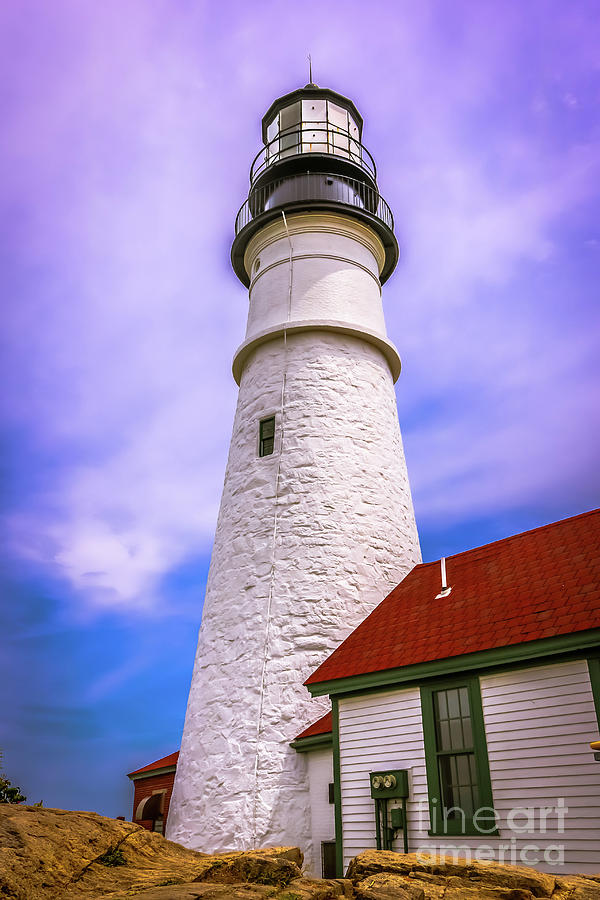 Cape Elizabeth lighthouse Photograph by Claudia M Photography
