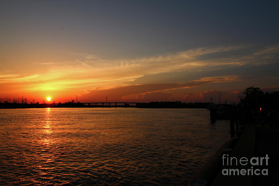 Cape Fear River Sunset Photograph by Christiane Schulze Art And Photography