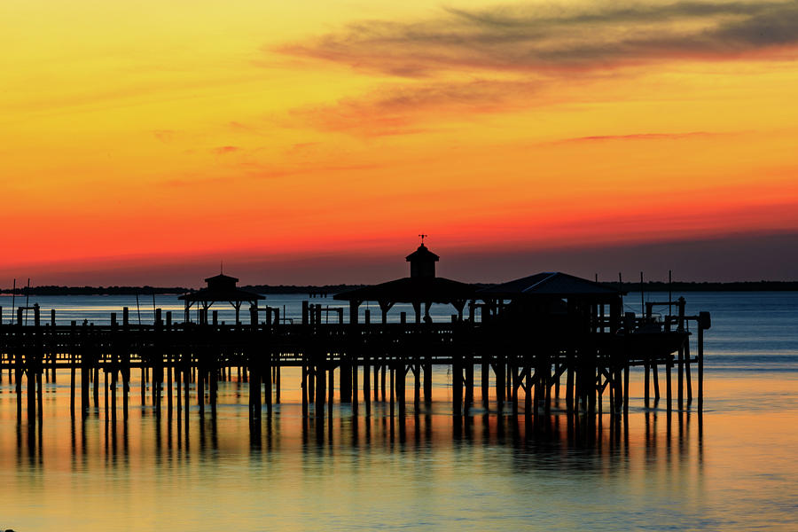 Cape Fear Sunrise in Southport Photograph by Nick Noble