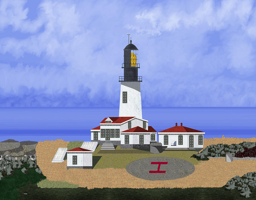 Cape Flattery Lighthouse On Tatoosh Island Painting