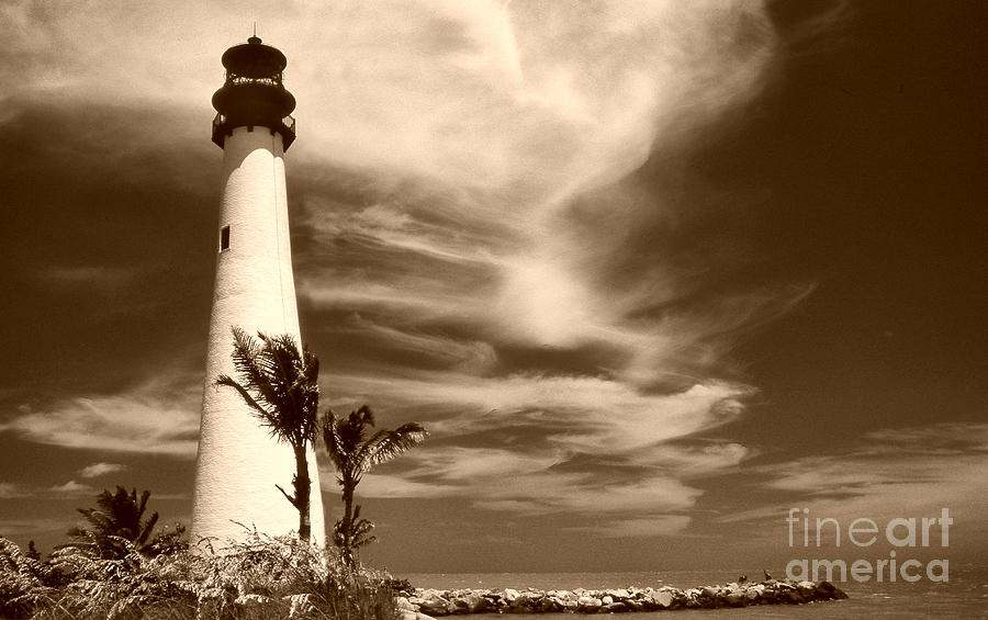 Lighthouse Photograph - Cape Florida by Skip Willits