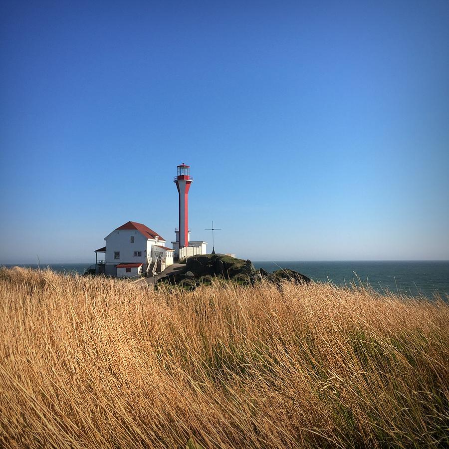 Summer Photograph - Cape Forchu Lighthouse 1 by Christine Sharp