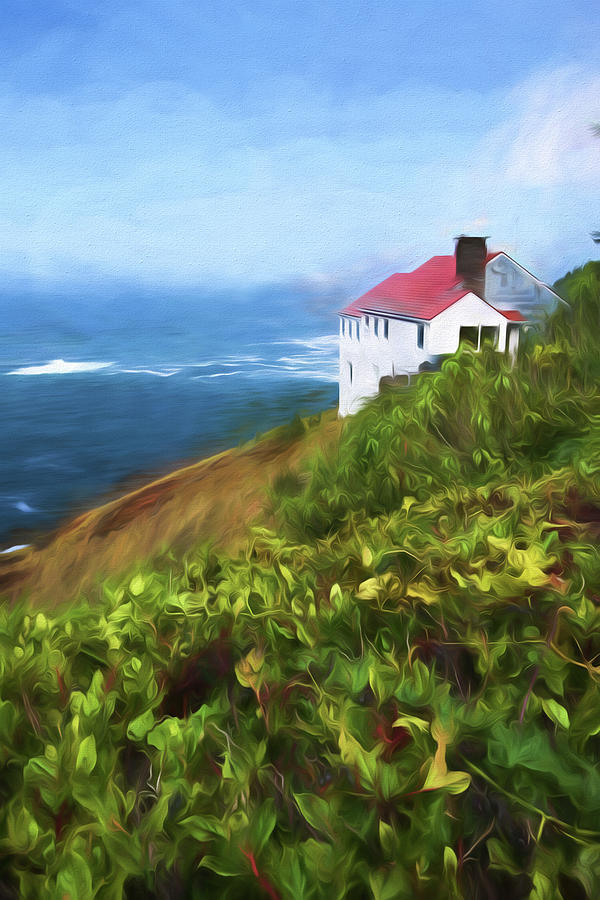 Cape Foulweather Painting by Bonnie Bruno