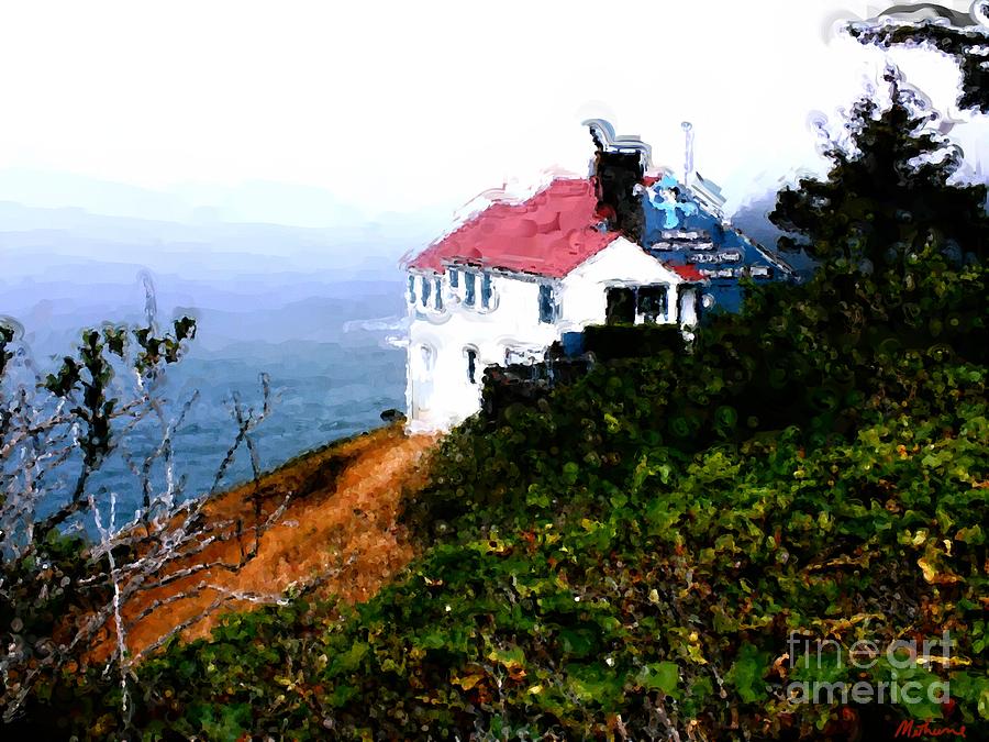 Landscape Painting - Cape Foulweather by Two Hivelys