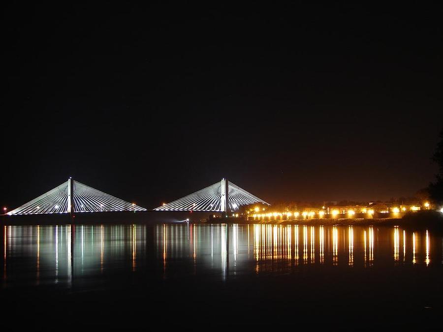 Cape Girardeau Bridge at Night Photograph by Stephen Kennedy - Fine Art ...